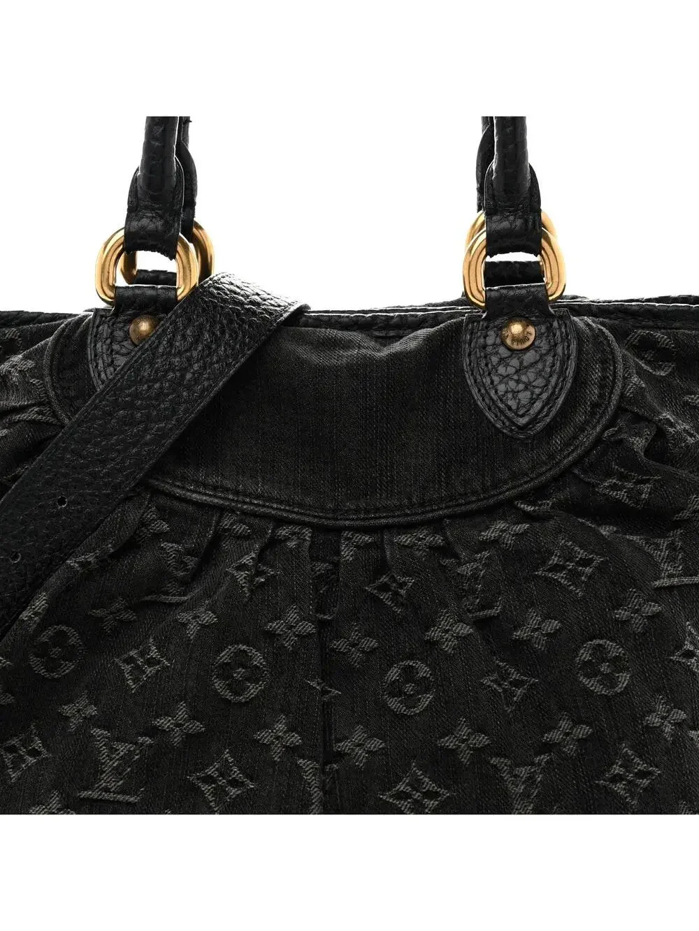 Louis Vuitton Denim Neo Cabby Mm Black #261761L16B